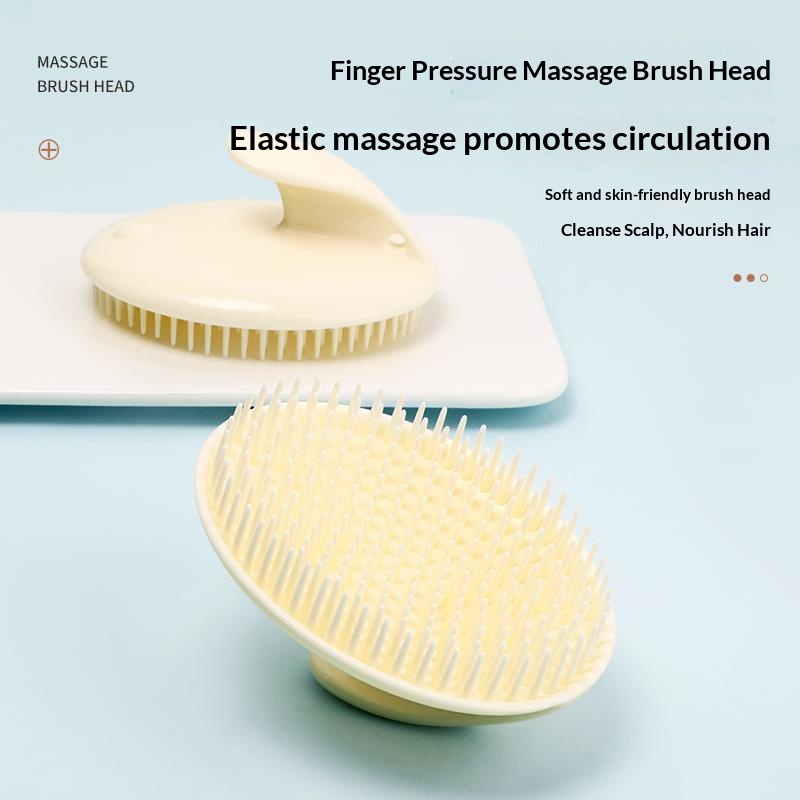 Hair Care Products - 부드러운 실리콘 두피 마사지 샴푸 브러쉬