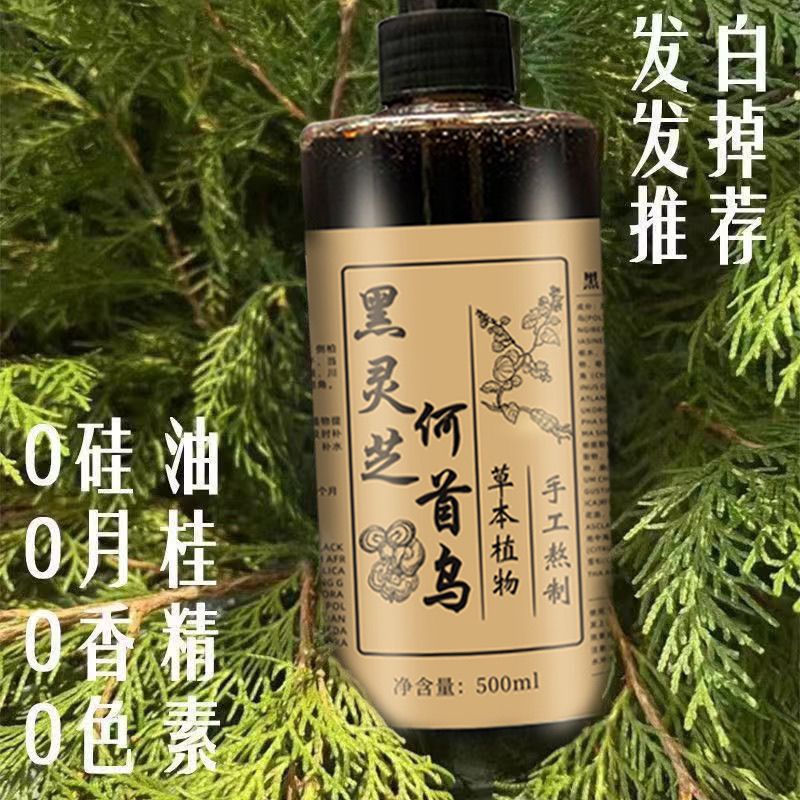 500ML He Shou Wu 블랙 가노데르마 샴푸 허 - Hair Care Dandruff 리뷰 및 가격