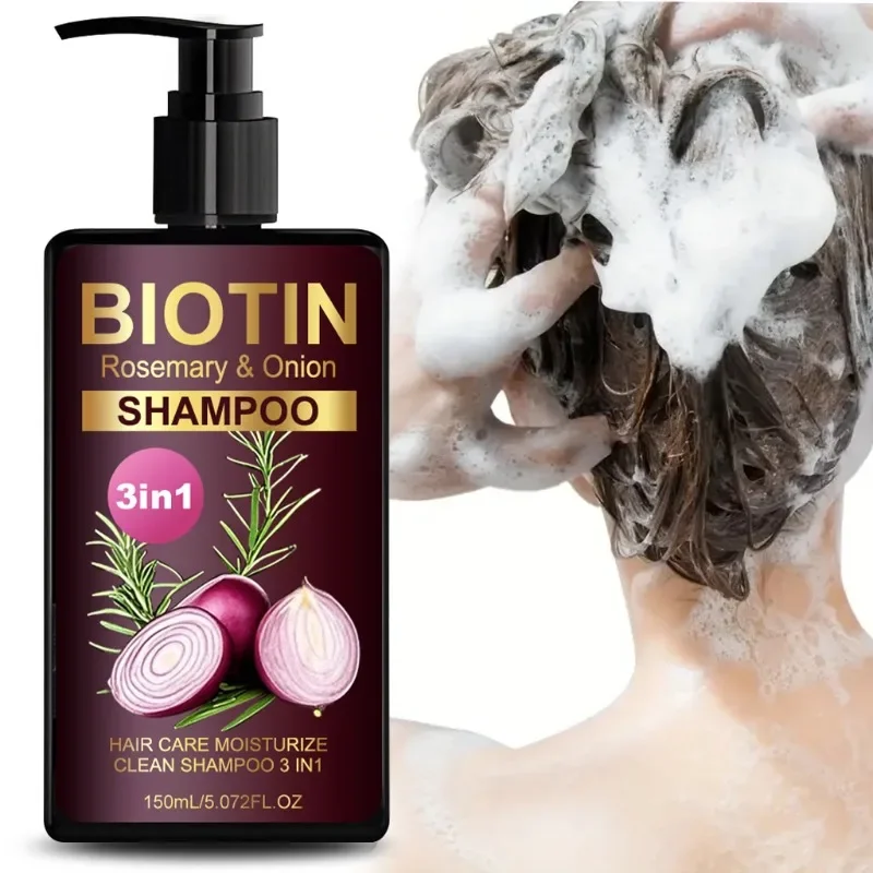 150ml 비오틴 로즈마리 & 양파 샴푸 - 효과적인  - Hair Care Natural Ingredients 리뷰 및 가격