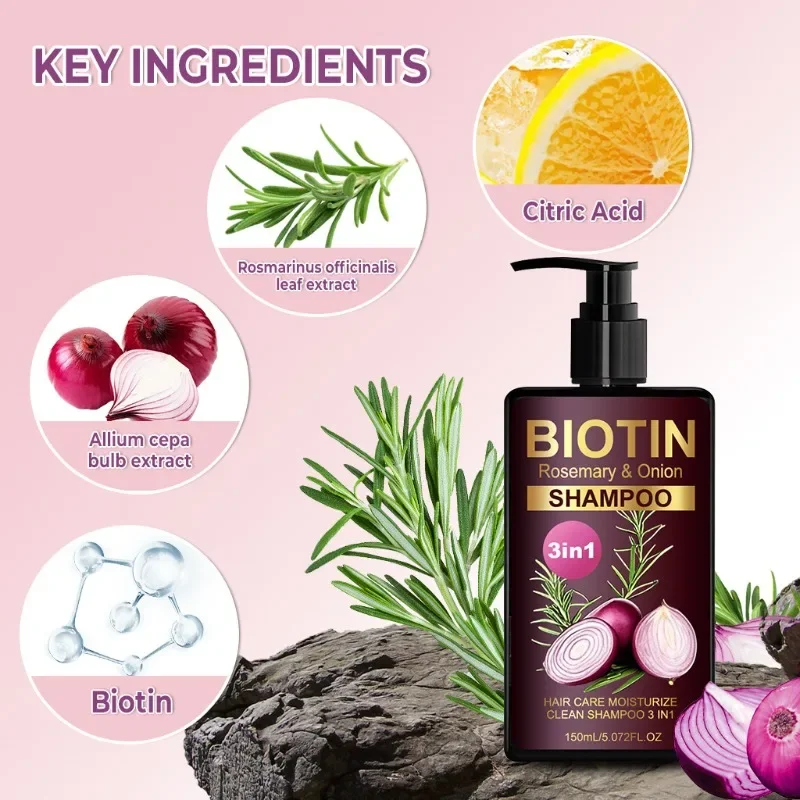 150ml 비오틴 로즈마리 & 양파 샴푸 - 효과적인  - Hair Care Natural Ingredients 리뷰 및 가격