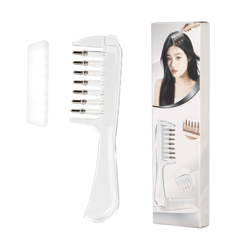 투명 에센셜 오일 주입 헤어 빗 재사용 가능 두피 액체 - Hair Care Products 리뷰 및 가격