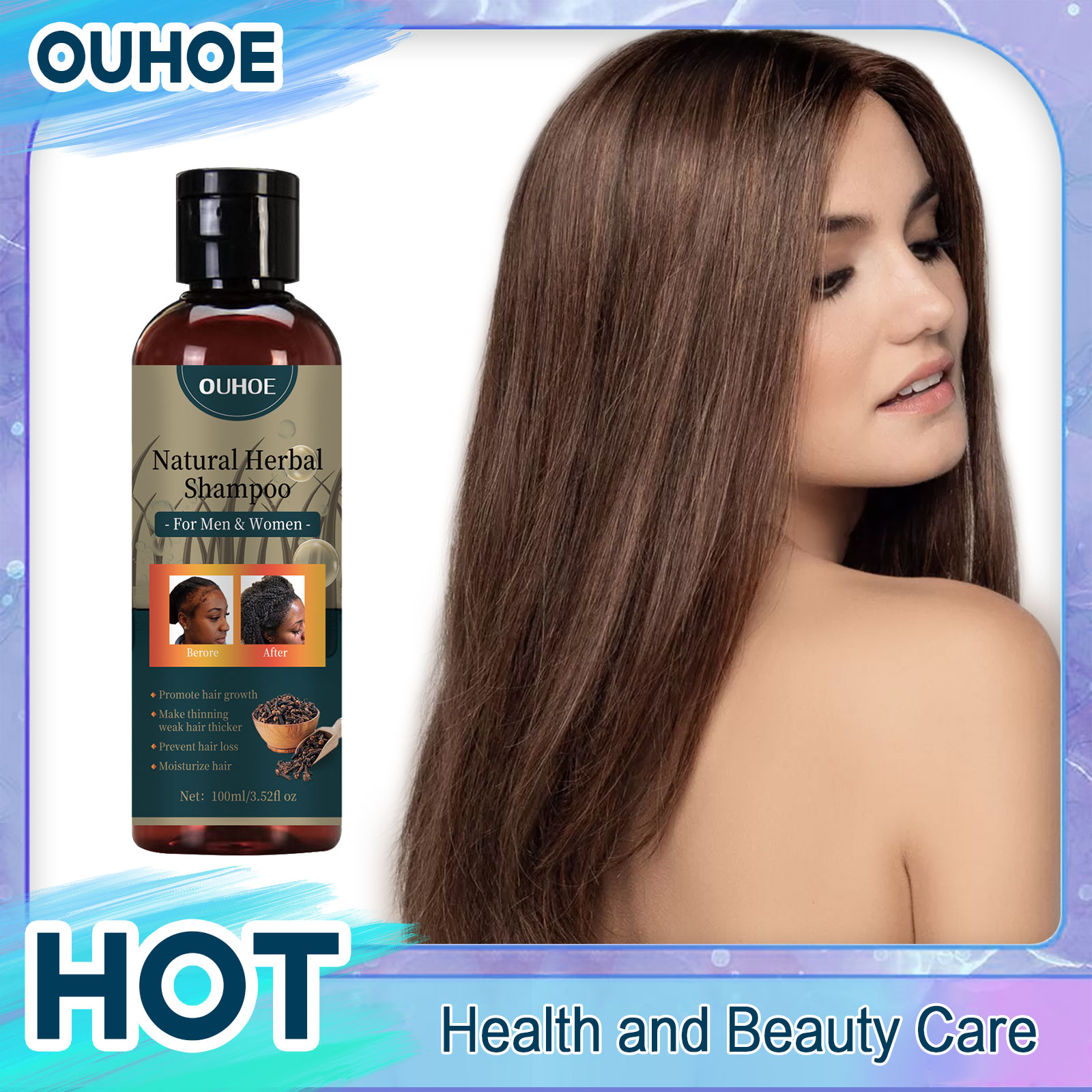 OUHOE 모발 성장 샴푸 안티 비듬 제거 얇은 오일  - Hair Care Dandruff 리뷰 및 가격