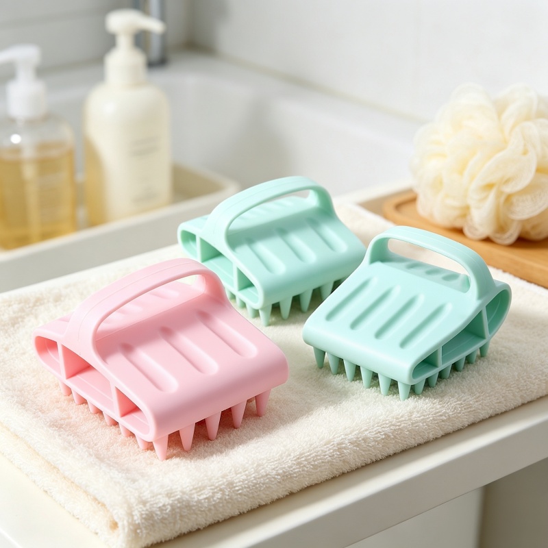 실리콘 두피 마사지 샴푸 브러시 부드러운 헤어 워싱 빗 - Hair Care Products 리뷰 및 가격